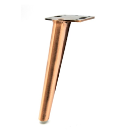 Noga - SL 020 - wysokość: 155 mm, inox/chrom/czarny/różowe złoto